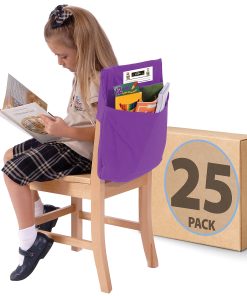 Victor Seat Sack® Chair Cover Classroom Pack, 19″ x 1/2″, Purple, Pack Of 25 Covers 2