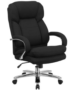 Flash Furniture Hercules 24-7 Intensive Use Big And Tall Office Chair With Loop Arms, Black Ergonomic Fabric/Gray 2