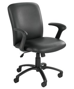 Safco® Uber Big & Tall 24-Hour Ergonomic High-Back Chair, Black Frame, Black Vinyl, Option Arms Sold Separately 2