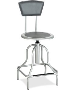 Safco® Diesel Bonded Leather High-Back Stool 2