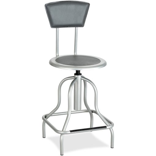 Safco® Diesel Bonded Leather High-Back Stool - Image 2