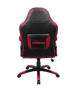 Imperial NCAA Faux Leather Oversized Computer Gaming Chair, University Of Nebraska 2