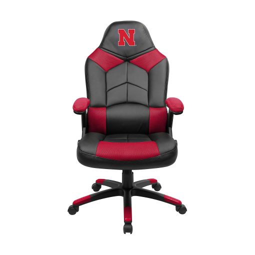 Imperial NCAA Faux Leather Oversized Computer Gaming Chair, University Of Nebraska