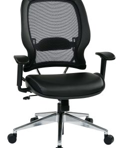 Office Star™ Space Seating Ergonomic Mesh High-Back Chair, Black/Silver