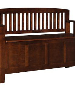 Linon Jude Storage Bench, 32"H x 50"W x 17-1/4"D, Walnut