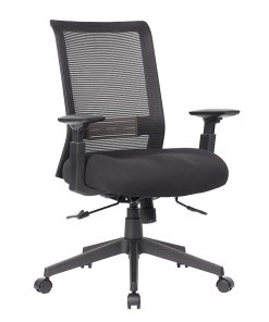 Boss Office Products Ergonomic Mesh High-Back Task Chair, Black