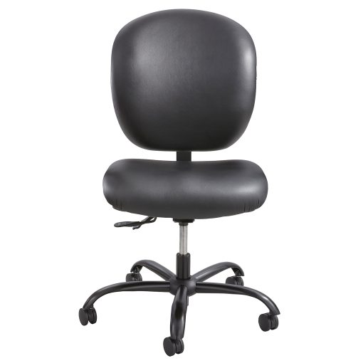 Safco® Alday™ 24/7 Task Chair, Faux Leather, Black - Image 2