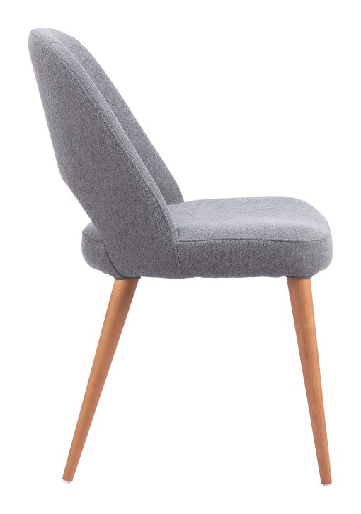 Zuo Leith Dining Accent Chairs, Gray, Set Of 2 Chairs - Image 2