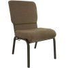 Office Star Halo Faux Leather Stacking Chairs, Charcoal/Black, Set Of 2 Chairs 3