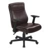 Shaquille O’Neal™ Maximos Big & Tall Ergonomic Vegan Leather High-Back Executive Office Chair, Dark Brown/Silver, BIFMA Compliant 3