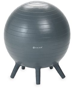 Gaiam Kids' Stay-N-Play Inflatable Ball Chair, Gray