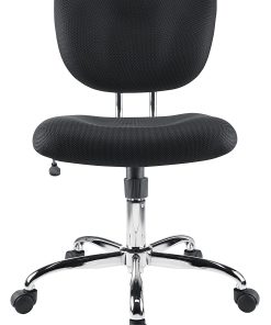 Realspace® Jancy Mesh Low-Back Task Office Chair, Black/Chrome, BIFMA Compliant 2