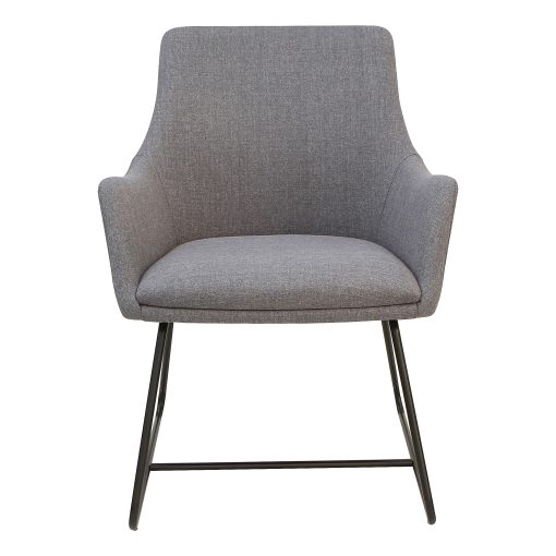 Lorell® Guest Chair, Gray/Black - Image 2