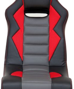 X Rocker Flash 2.0 High Tech Audio Wired Gaming Chair, Black/Gray/Red 2