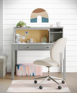 Realspace® Brigsley Fabric Low-Back Task Chair, Cream/Chrome 2