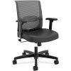 Powell Quimby Adjustable Faux Leather Bar Stool With Back, Chocolate/Chrome 4