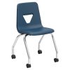 Office Star™ Davenport Mid-Century Club Chair, Navy/Coffee 4