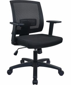 Lorell® Soho Mid-Back Task Chair, Black 2