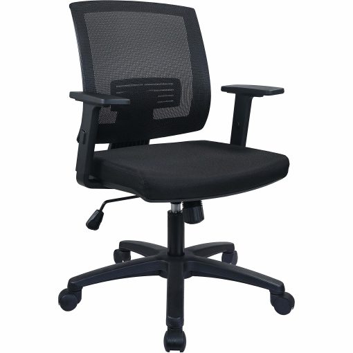 Lorell® Soho Mid-Back Task Chair, Black - Image 2