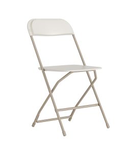 Flash Furniture HERCULES Series Premium Plastic Folding Chair, Beige