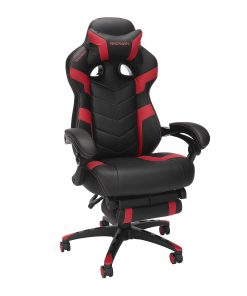 RESPAWN 110 Pro Gaming Chair, With Footrest & Headrest Pillow, Red, RSP110V2RED