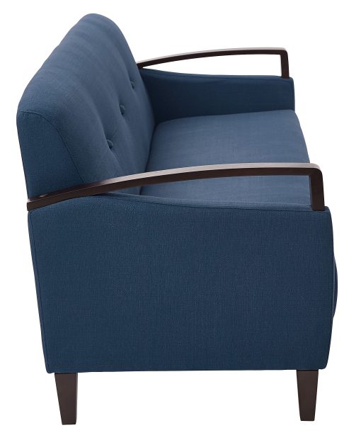 Ave Six Main Street Sofa, Indigo/Dark Espresso - Image 2
