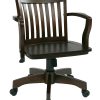 Office Star™ Deluxe Wood Banker's Chair, Espresso