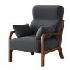 Lorell® Deluxe Guest Chair, Taupe/Espresso 4