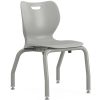 Martha Stewart Piper Faux Leather Upholstered Mid-Back Executive Office Chair, Black/Polished Nickel 3