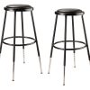 Boss Office Products Nesting Chairs, Black/Pewter, Set Of 2 3