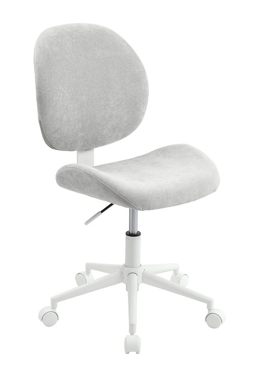 Realspace® Brigsley Fabric Low-Back Task Chair, Gray/White