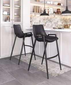 Zuo Desi Barstools, Black, Set Of 2 Barstools 2