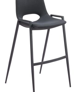 Zuo Desi Barstools, Black, Set Of 2 Barstools