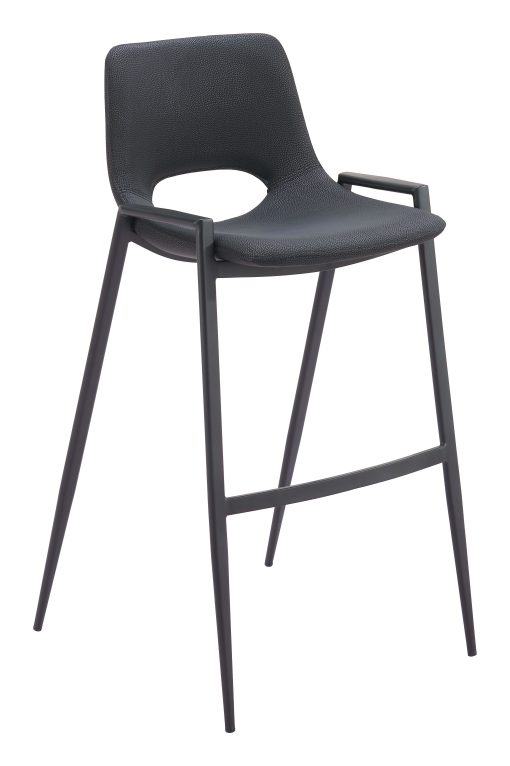 Zuo Desi Barstools, Black, Set Of 2 Barstools