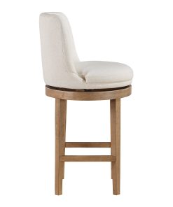 Office Star Rowan Counter Height Spindle Stools, Linen/Medium Oak, Set Of 2 Stools 2