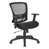 Office Star Lounge Loveseat, 33-1/2”H x 48”W x 28-3/4”D, Charcoal/Chrome 3