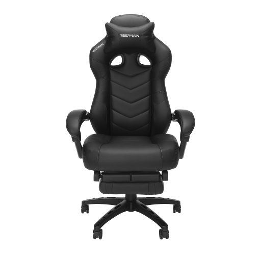 RESPAWN 110 Pro Gaming Chair, With Footrest & Headrest Pillow, Black, RSP110V2BLK - Image 2