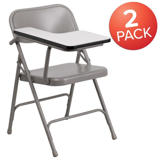 Flash Furniture Premium Folding Chairs, Beige, Set Of 2 Chairs - Image 2