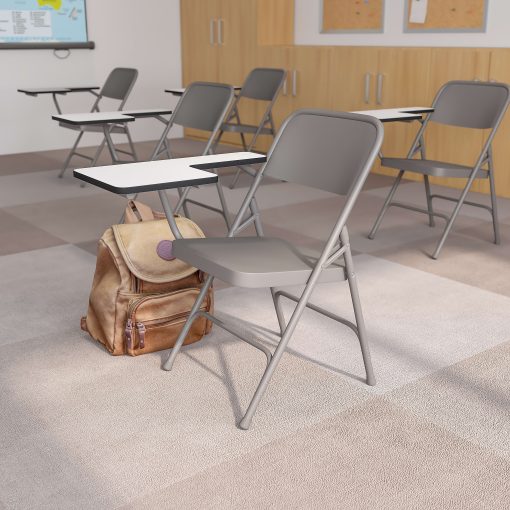 Flash Furniture Premium Folding Chairs, Beige, Set Of 2 Chairs