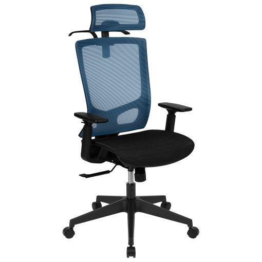 Flash Furniture Ergonomic Mesh High-Back Office Chair, Blue - Image 2