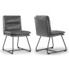 National Public Seating Vinyl Upholstered Triple Brace Folding Chairs, Gray, Pack Of 4 4