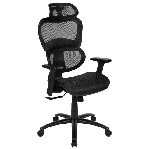 Flash Furniture LO Ergonomic Mesh High-Back Office Chair, Black - Image 2