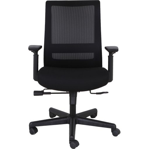 Lorell Mesh High-back Executive Chair - High Back - 5-star Base - Black - Armrest - 1 Each - Image 2