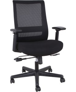 Lorell Mesh High-back Executive Chair - High Back - 5-star Base - Black - Armrest - 1 Each