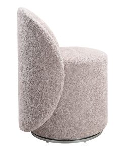 Office Star Lystra Swivel Accent Vanity Chair, Dusty Rose 2