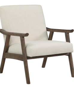 Office Star™ Weldon Armchair, Linen/Brushed Brown 2