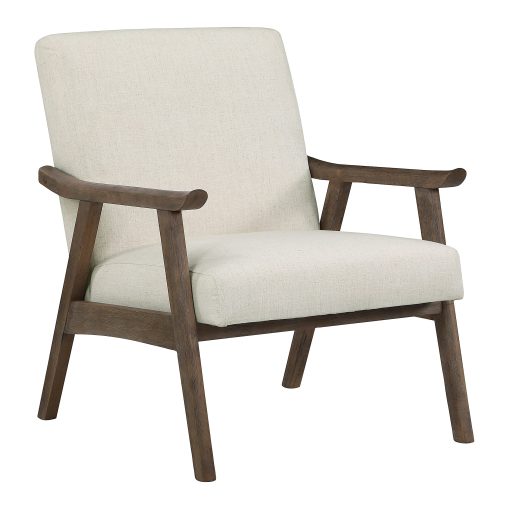 Office Star™ Weldon Armchair, Linen/Brushed Brown - Image 2