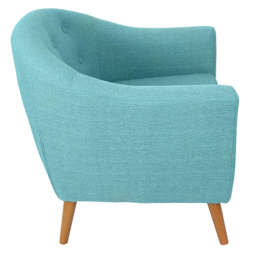Lumisource Rockwell Chair, Teal/Brown - Image 2