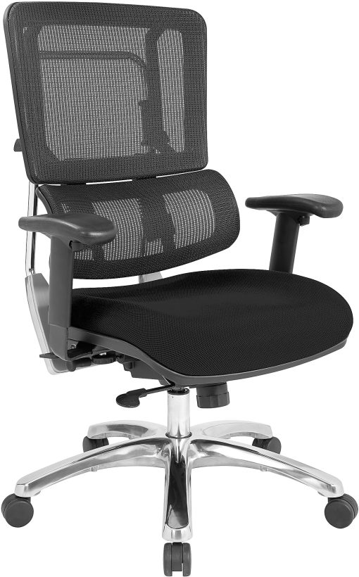 Office Star™ 99662C Pro Vertical Ergonomic High-Back Mesh Office Chair, Black - Image 2