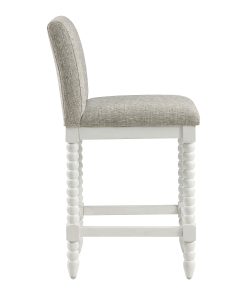 Office Star Kaylee Counter Height Spindle Counter Stool, Fog/Antique White 2